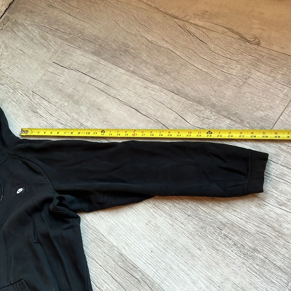 Nike Full Zip Modern Black Hoodie Raglan Women’s Size XXL EUC‎